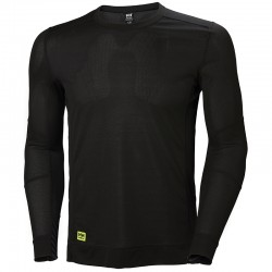 CAMISETA INTERIOR DE CUELLO REDONDO LIFA BLACK HELLY HANSEN