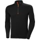 CAMISETA INTERIOR CON MEDIA CREMALLERA LIFA MERINO BLACK HELLY HANSEN