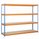 ECOFORTE 1206-4 CHIPBOARD AZUL/NARANJA/MADERA SIMONRACK