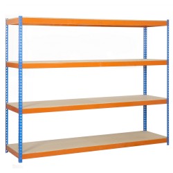 ECOFORTE 1206-4 CHIPBOARD AZUL/NARANJA/MADERA SIMONRACK