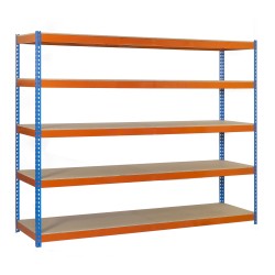 ECOFORTE 1206-5 CHIPBOARD AZUL/NARANJA/MADER SIMONRACK