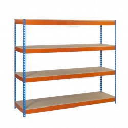 ECOFORTE 1207-4 CHIPBOARD AZUL/NARANJA/MADERA SIMONRACK