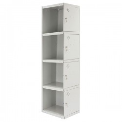 SIMONLOCKER PROF. DISM. 4 DOORS 1/4 400 ADDI GRIS SIMONRACK