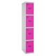 SIMONLOCKER PROF.DISM. 4 DOORS 1/4 300 INIT GR/RS SIMONRACK