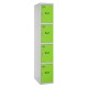 SIMONLOCKER PROF.DISM. 4 DOORS 1/4 300 INIT GR/VE SIMONRACK