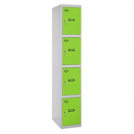 SIMONLOCKER PROF.DISM. 4 DOORS 1/4 300 INIT GR/VE SIMONRACK