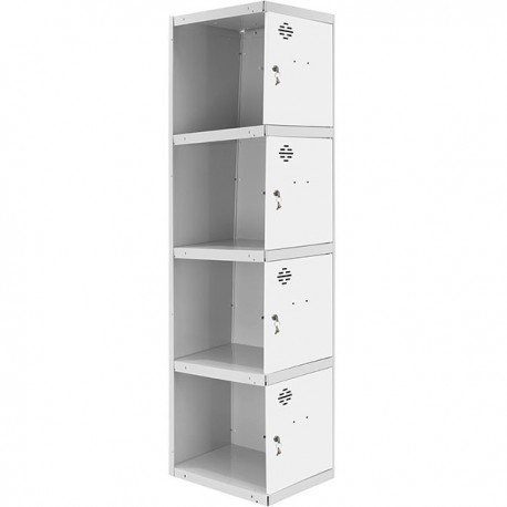 SIMONLOCKER PROF.DISM. 4 DOORS 1/4 400 ADDI GR/BL SIMONRACK