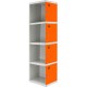 SIMONLOCKER PROF.DISM. 4 DOORS 1/4 400 ADDI GR/NA SIMONRACK