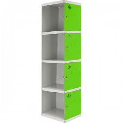 SIMONLOCKER PROF.DISM. 4 DOORS 1/4 400 ADDI GR/VE SIMONRACK