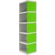 SIMONLOCKER PROF.DISM. 5 DOORS 1/5 400 ADDI GR/VE SIMONRACK