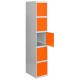 SIMONLOCKER PROF.DISM. 5 DOORS 1/5 400 INIT GR/NA SIMONRACK