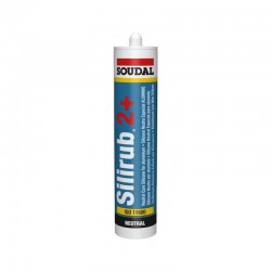 SILICONA NEUTRA ALUMINIO SILIRUB 2+ 300 ML - SOUDAL 114307