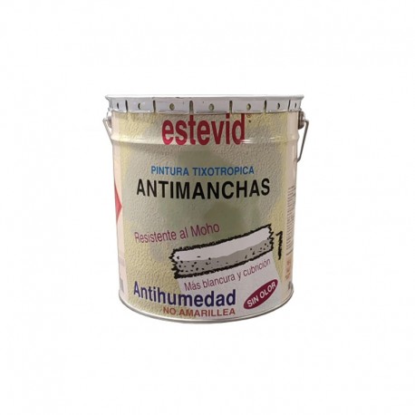 PINTURA ANTIMANCHAS / ANTIHUMEDAD ESTEVID 15L BLANCO